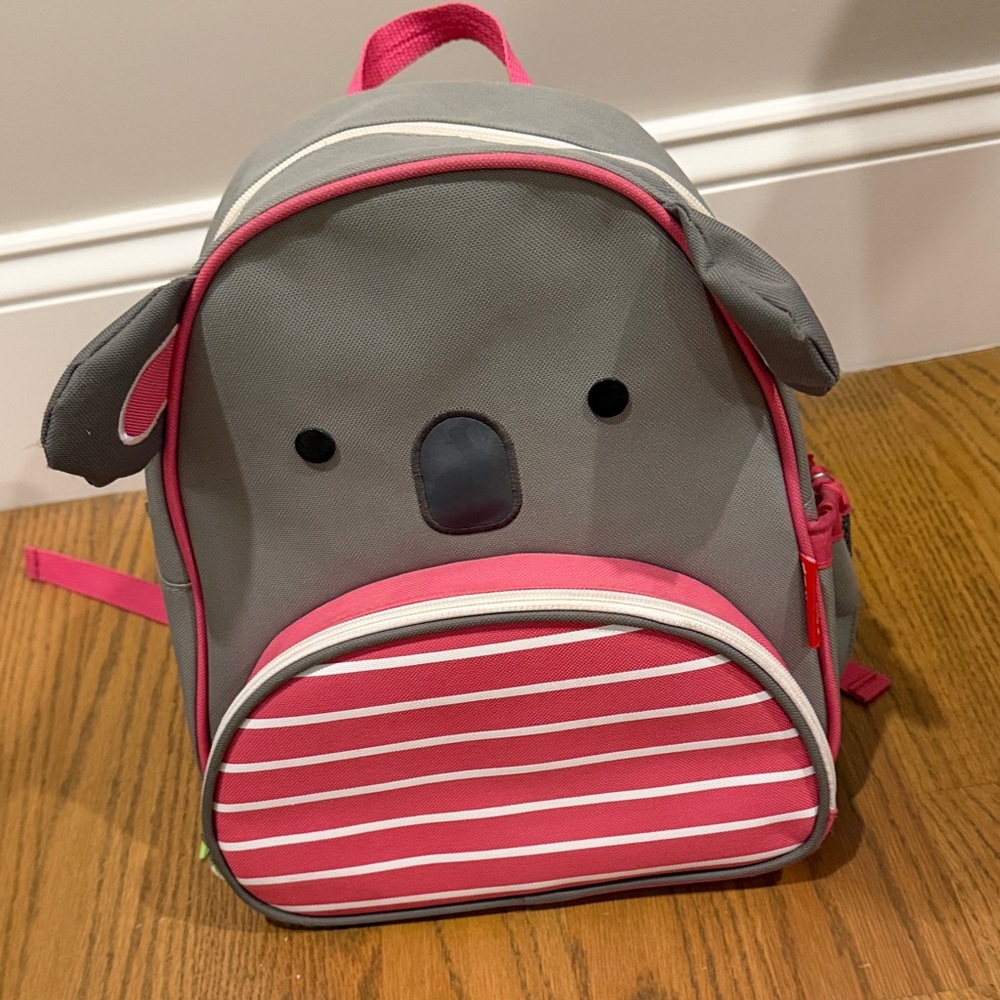 Skip Hop Gray and Pink Koala Kids Backpack